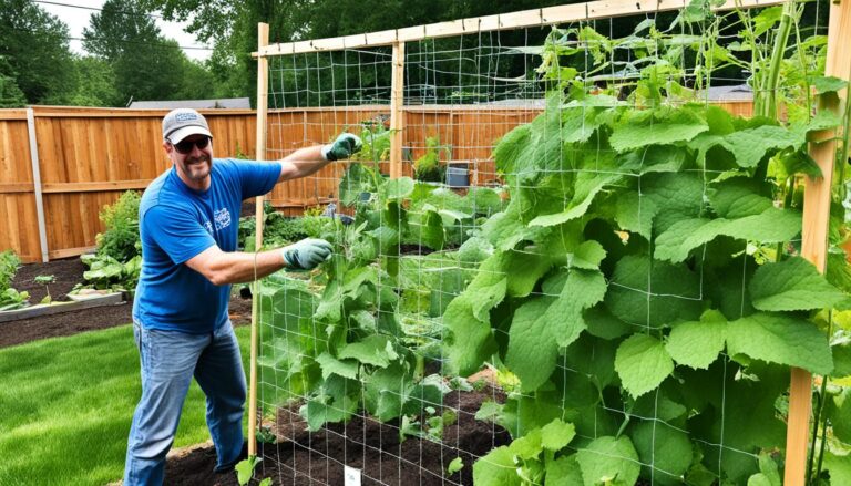 Gurken Rankhilfe selber bauen » Tipps für den Gemüsegarten