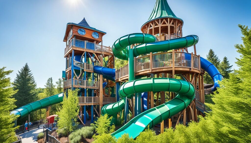 Spielturm mit Rutsche