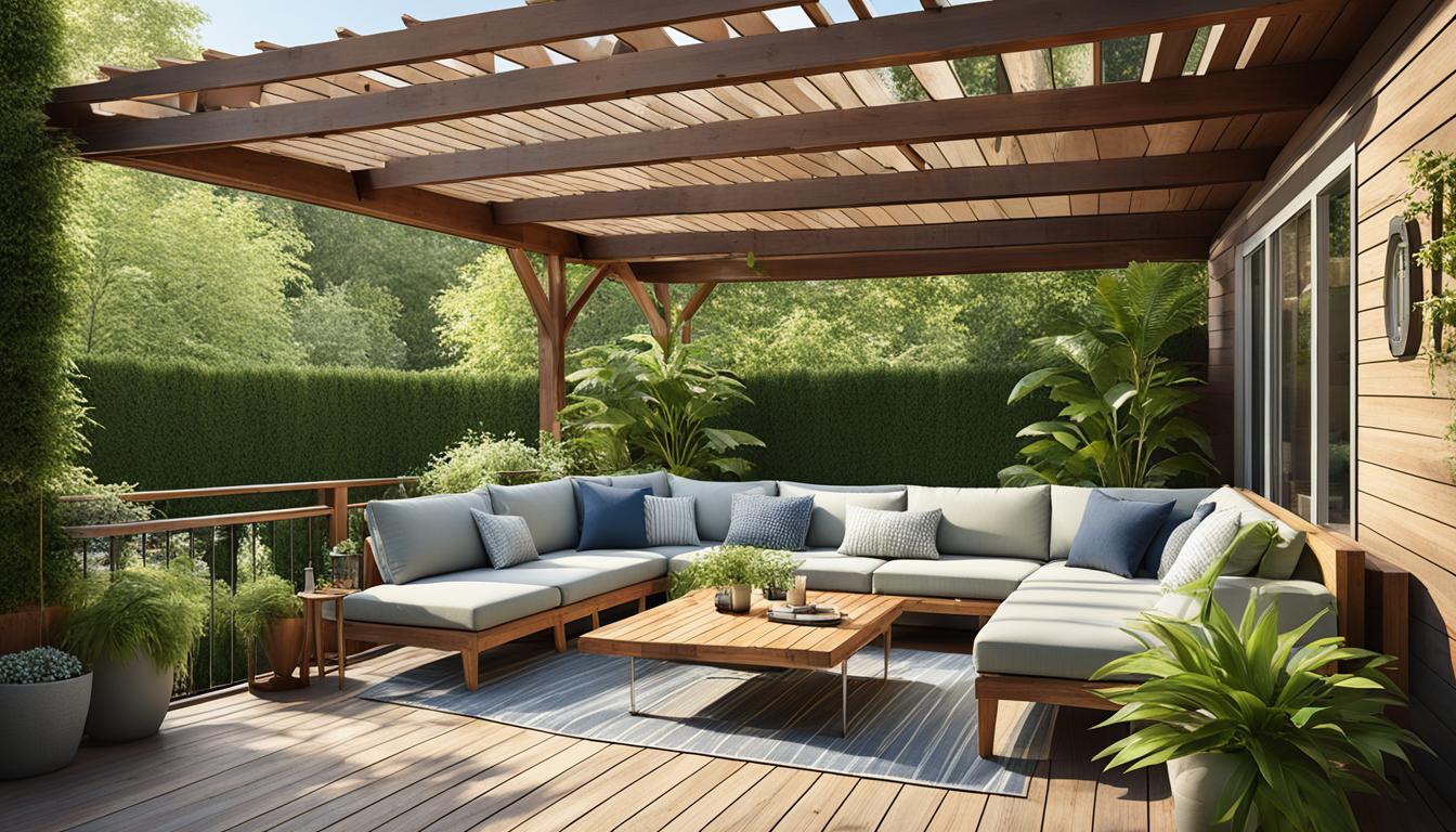 Terrassenüberdachung aus Holz