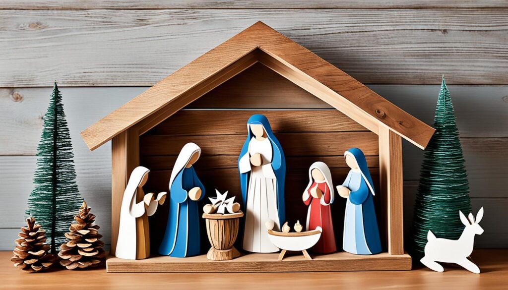 Weihnachtskrippe Holz
