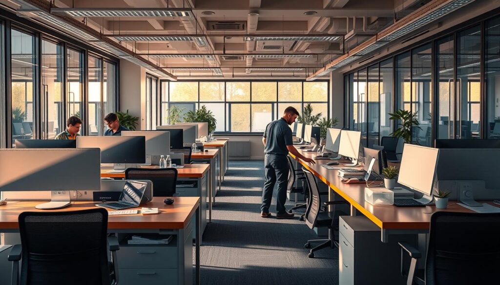 professionelle Büroreinigung Steiermark Arbeitsplatz